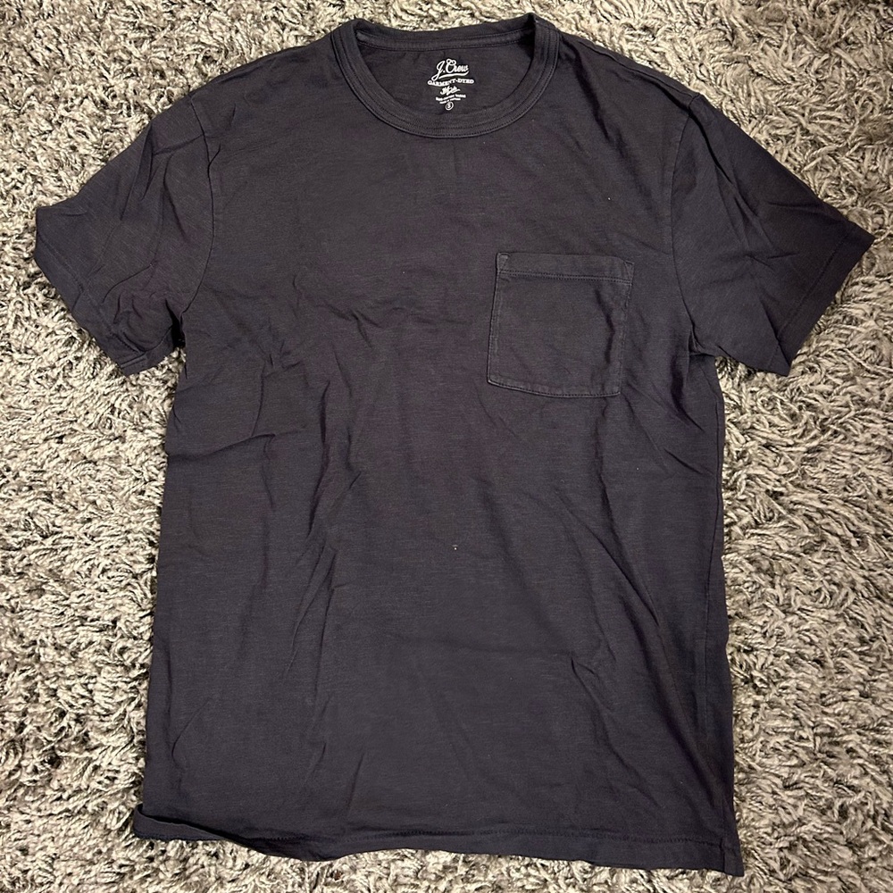 J.Crew Dark Blue Garment-Dyed Tee